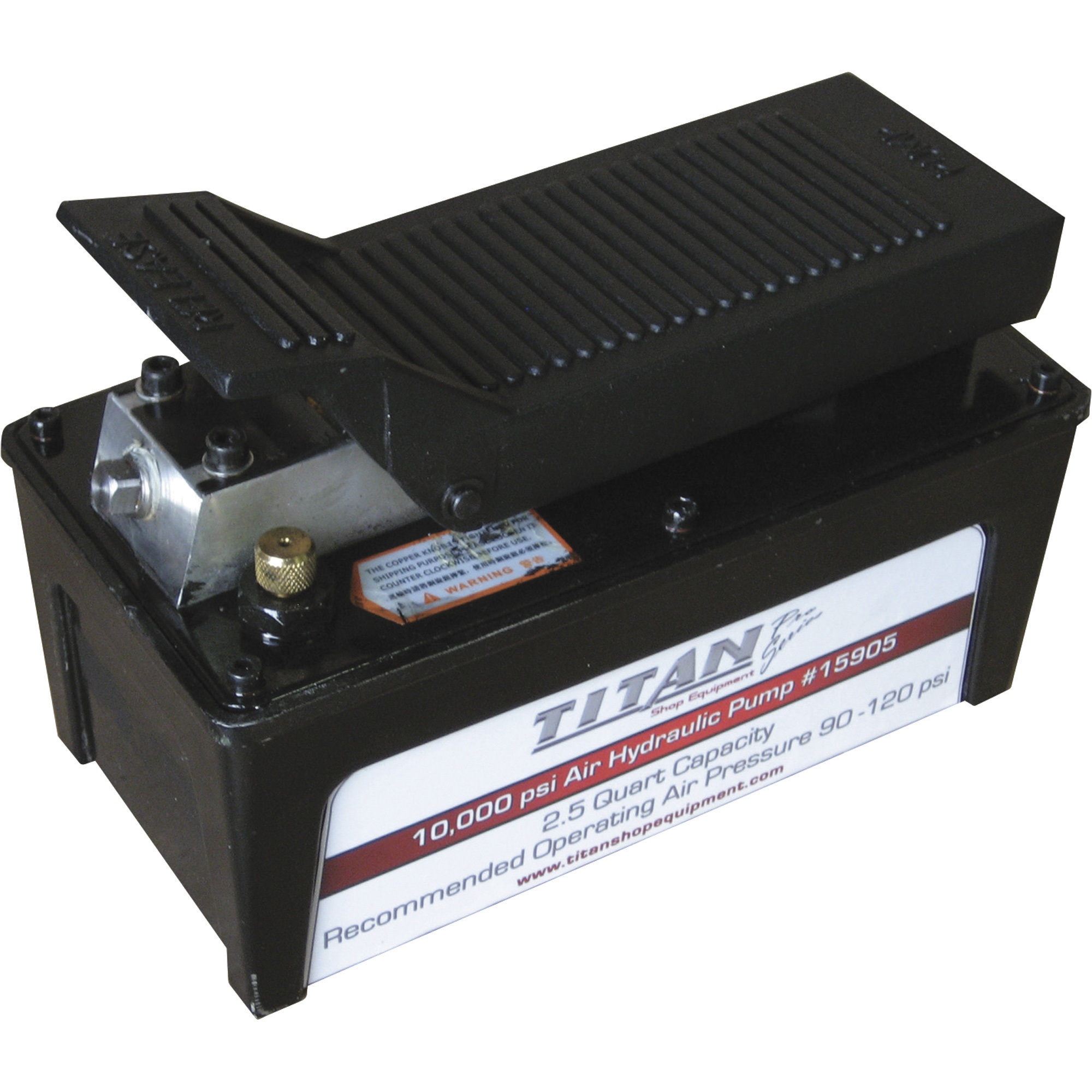 AME International Titan Air Hydraulic Pump, 5,500 PSI, 2.5Qt., Model# 15906
